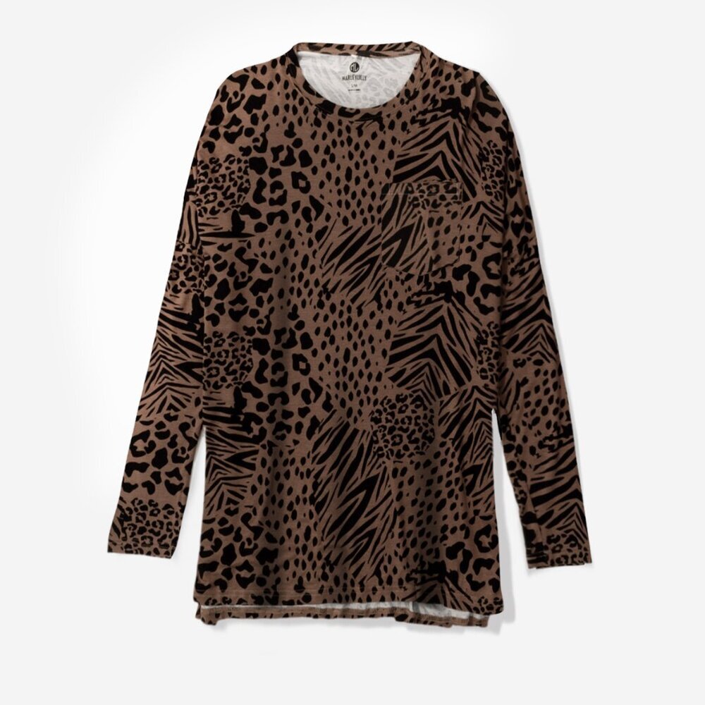 Animal Print Tunic Shirt